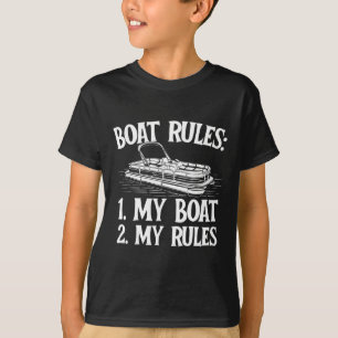 Botenregels - Varend Zeilen Meer Boot Kapitein Mot T-shirt
