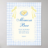 Boter Bruiloftsborrel Mimosa Bar Poster (Voorkant)