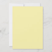 Boter Crème Blad Bruiloft Kaart (Achterkant)