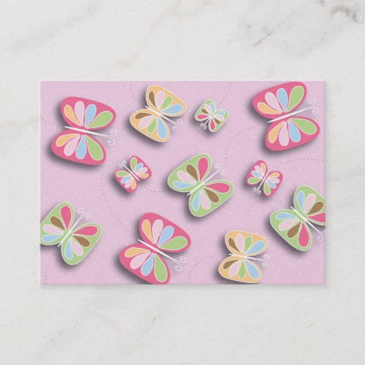 boter door babysitters visitekaartje (Voorkant)