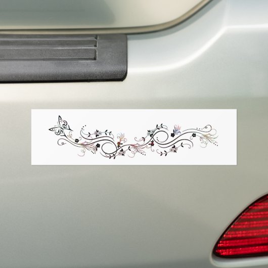 Boter en bloei bumpersticker (Op auto)