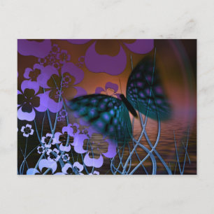 Boter en bloemen briefkaart