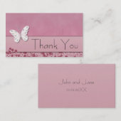 Boter en bloemen Dank u Visitekaartje (Voorkant / Achterkant)