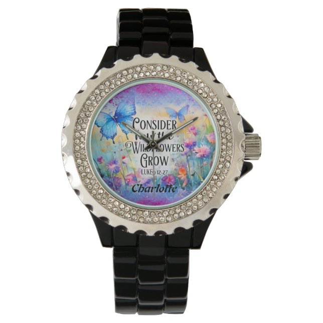 Boter en bloemen horloge (Voorkant)