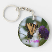 Boter en Bumblebee Fotografische Floral Sleutelhanger (Voorkant)