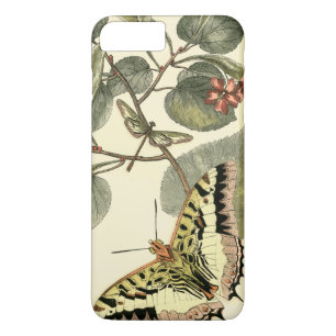 Boter en dragonfly met rode bloemen iPhone 8 plus / 7 plus hoesje