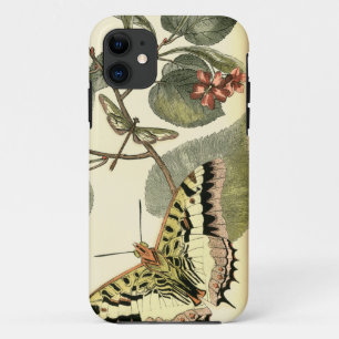 Boter en dragonfly met rode bloemen iPhone 11 hoesje