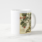 Boter en dragonfly met rode bloemen jumbo mok (Voorkant rechts)