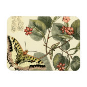 Boter en dragonfly met rode bloemen magneet (Horizontaal)