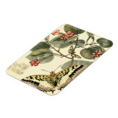 Boter en dragonfly met rode bloemen magneet (Linkerzijde)