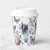 Boter en rozen papieren bekers (Links)