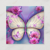 Boter en tuin vierkante visitekaartje (Voorkant)