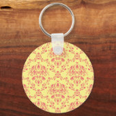 Boter en veenbes Damask Sleutelhanger (Voorkant)