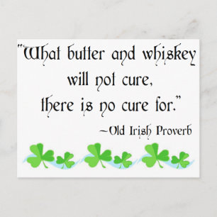 Boter en whiskey briefkaart