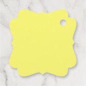 Boter Geel Bedankjes Labels (Achterkant)