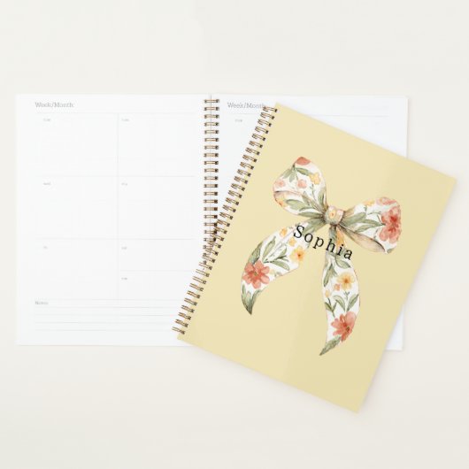 Boter Geel Rode Bloemenslinger Planner (Display)