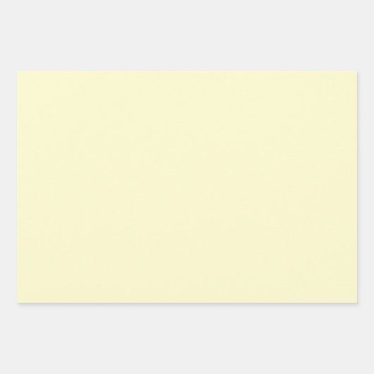 Boter Geel Stevige Kleur | Klassiek | Elegant Inpakpapier Vel (Voorkant 2)