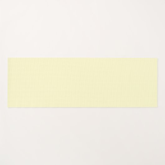 Boter Geel Stevige Kleur | Klassiek Elegant Yogamat (Voorkant (horizontaal))