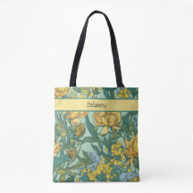 Boter Geel Vintage Retro Bloemig