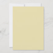 Boter Gele Blad Bruiloft Kaart (Achterkant)