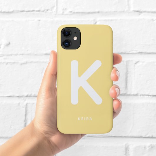 Boter Gele Monogram Hoesje
