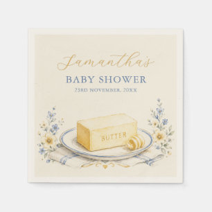 Boter Geloof het Boter Baby Shower Crème Servetten