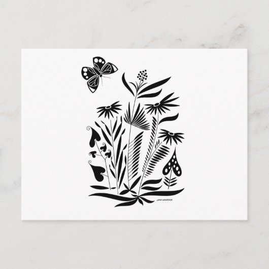 Boter in het gras briefkaart (Voorkant)