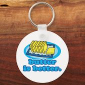 boter is beter sleutelhanger (Voorkant)