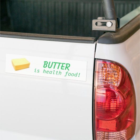 Boter is voedsel voor de gezondheid bumpersticker (Op Truck)