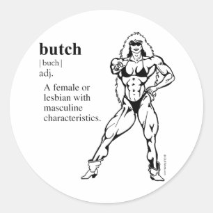 BOTER (lesbienne) Ronde Sticker