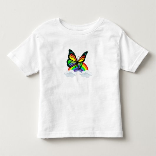 Boter met regenboog kinder shirts (Voorkant)