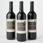 Boter op  collage Bridesmaïde Bedankt Wijn Etiket (Flessen)