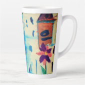 Boter op een regenachtige dag latte mok (Rechts)