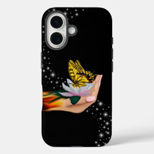 Boter op Lotus Bloom iPhone 16 Hoesje