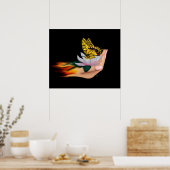 Boter op Lotus Bloom Poster (Keuken)