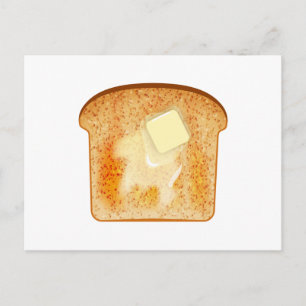 Boter op toast briefkaart