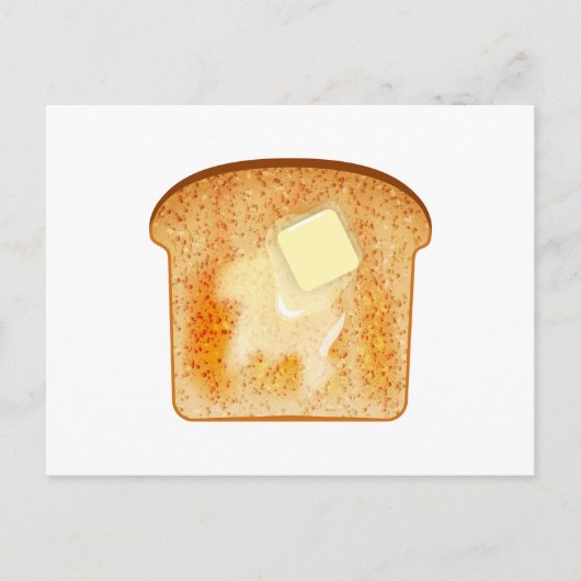 Boter op toast briefkaart (Voorkant)