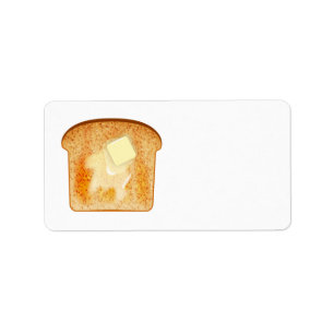 Boter op toast etiket