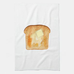 Boter op toast theedoek