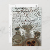 Boter Tarts Recipe Briefkaart (Voorkant / Achterkant)
