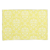 Boter Yellow en White Damask Kussensloop (Voorkant-Rechts)