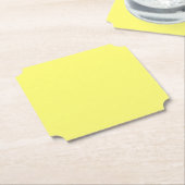 Boter Yellow Kartonnen Onderzetters (Gekanteld)