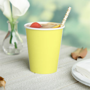 Boter Yellow Papieren Bekers