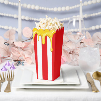 Boterachtige Strepen Popcorn Favor Doos Bedankdoosjes