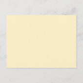 Boterbloem Geel En Gouden Bruiloftsscript Uitnodiging Briefkaart (Achterkant)