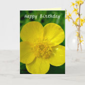 Boterbloem - Gepersonaliseerde Verjaardag - Kaart (Gele Bloem)