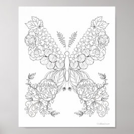 Boterbloemen #10 Gedetailleerde Kleurstelling Poster