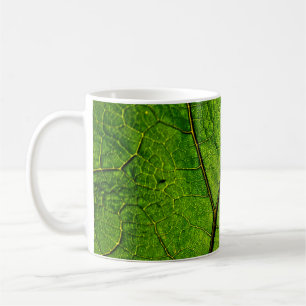 Boterbur leaf leaf aderen groen koffiemok