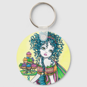 Botercup Fairy Cup Cake Art Sleutelhanger