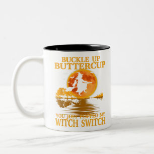 Botercup, je hebt net mijn heks geflikt. tweekleurige koffiemok